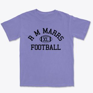 R M Marrs School Classic Football Premium Heavyweight T-shirt