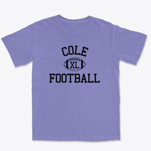 Robert G. Cole Senior High School Classic Football Premium Heavyweight T-shirt