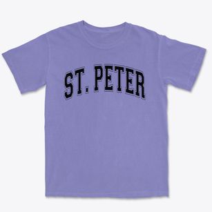 St Peter The Fisherman Parish Varsity Arch Premium Heavyweight T-shirt