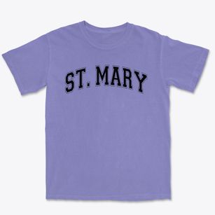 Saint Mary School Varsity Arch Premium Heavyweight T-shirt