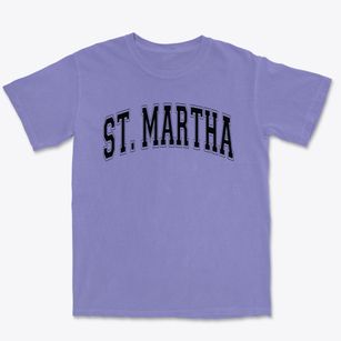 Saint Martha School Varsity Arch Premium Heavyweight T-shirt