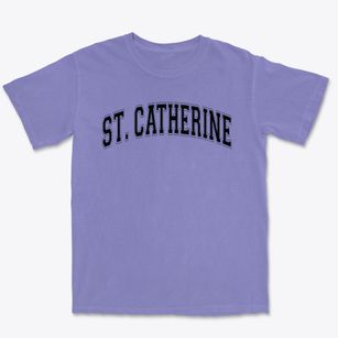 Saint Catherine Of Siena School Varsity Arch Premium Heavyweight T-shirt