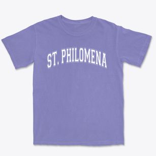 Saint Philomena School Varsity Arch Premium Heavyweight T-shirt