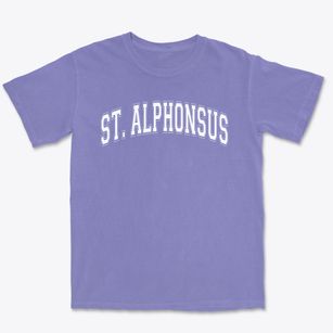 St Alphonsus Parish Varsity Arch Premium Heavyweight T-shirt