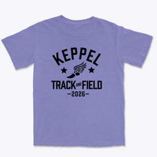 Keppel Elementary School Track and Field Premium Heavyweight T-shirt