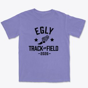 Egly Elementary School Track and Field Premium Heavyweight T-shirt