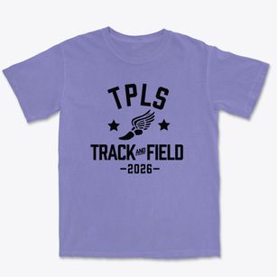 Tpls Christian Academy Track and Field Premium Heavyweight T-shirt