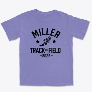 Miller Junior High School Track and Field Premium Heavyweight T-shirt