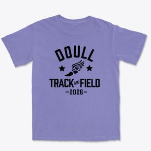 Doull Elementary School Track and Field Premium Heavyweight T-shirt