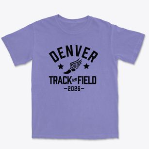 Denver Lutheran High School Track and Field Premium Heavyweight T-shirt