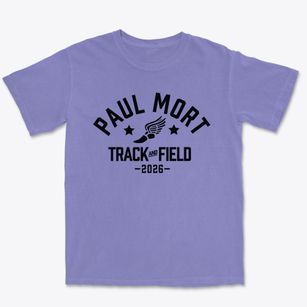 Paul Mort Elementary School Track and Field Premium Heavyweight T-shirt