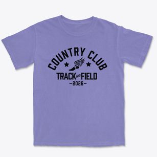 Country Club Middle School Track and Field Premium Heavyweight T-shirt