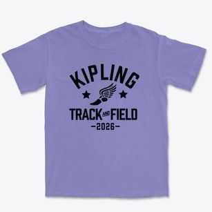 Kipling Elementary School Track and Field Premium Heavyweight T-shirt
