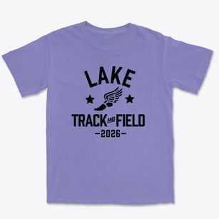 Lake Elementary School Track and Field Premium Heavyweight T-shirt