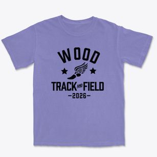 Wood Elementary School Track and Field Premium Heavyweight T-shirt