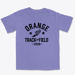 Orange Elementary School Track and Field Premium Heavyweight T-shirt