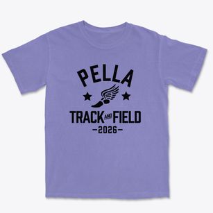 Pella Christian High School Track and Field Premium Heavyweight T-shirt