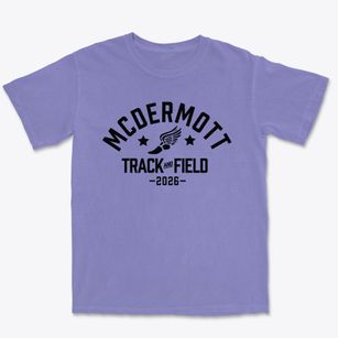 Mcdermott Elementary School Track and Field Premium Heavyweight T-shirt