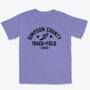 Simpson County Early Childhood Center Track and Field Premium Heavyweight T-shirt