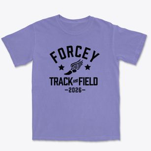 Forcey Christian School Track and Field Premium Heavyweight T-shirt