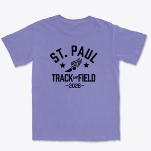 Saint Paul Lutheran School Track and Field Premium Heavyweight T-shirt