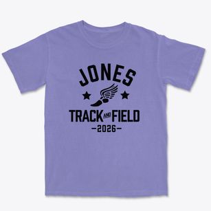 Jones Elementary Middle School Track and Field Premium Heavyweight T-shirt