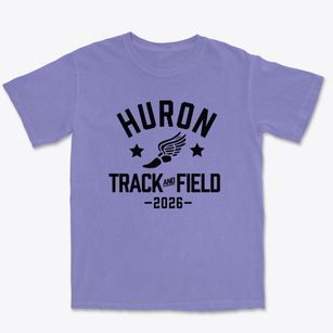 Huron Academy Track and Field Premium Heavyweight T-shirt