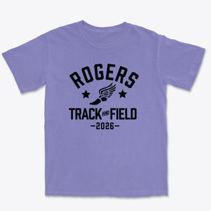Rogers Elementary School Track and Field Premium Heavyweight T-shirt