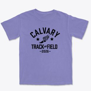 Calvary Baptist Academy Track and Field Premium Heavyweight T-shirt