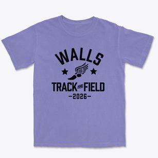 Walls Elementary School Track and Field Premium Heavyweight T-shirt