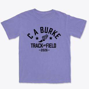 C A Burke Elementary School Track and Field Premium Heavyweight T-shirt