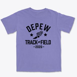 Depew Middle School Track and Field Premium Heavyweight T-shirt