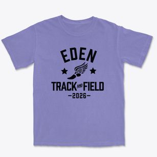 Eden High School Track and Field Premium Heavyweight T-shirt