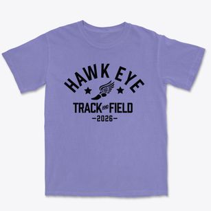 Hawk Eye Elementary School Track and Field Premium Heavyweight T-shirt
