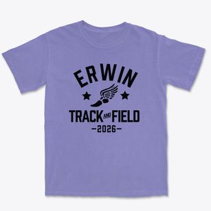 Erwin Middle School Track and Field Premium Heavyweight T-shirt