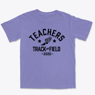 Teachers Memorial Elementary School Track and Field Premium Heavyweight T-shirt