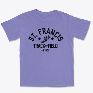 Saint Francis Of Assisi School Track and Field Premium Heavyweight T-shirt