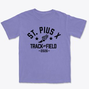Saint Pius X Elementary School Track and Field Premium Heavyweight T-shirt