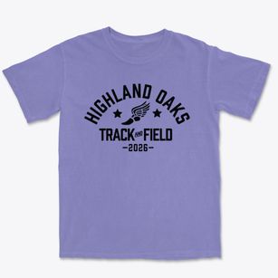 Highland Oaks Elementary School Track and Field Premium Heavyweight T-shirt