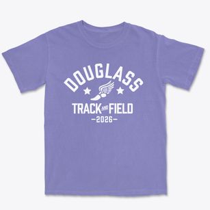Douglass School Track and Field Premium Heavyweight T-shirt