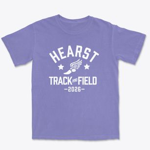 Hearst Elementary School Track and Field Premium Heavyweight T-shirt