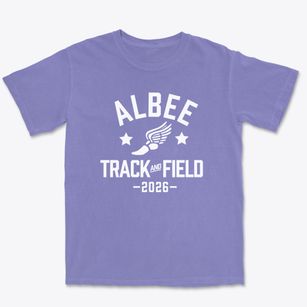 Albee Elementary School Track and Field Premium Heavyweight T-shirt