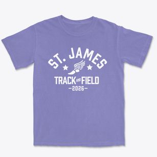 Saint James High School Track and Field Premium Heavyweight T-shirt