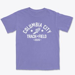 Columbia City Elementary School Track and Field Premium Heavyweight T-shirt