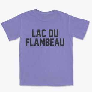 Lac Du Flambeau Wisconsin Classic Block Premium Heavyweight T-shirt