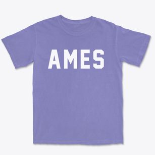 Ames Iowa Classic Block Premium Heavyweight T-shirt