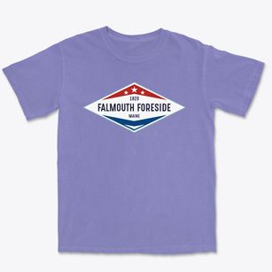 Falmouth Foreside Maine Diamond Star Premium Heavyweight T-shirt