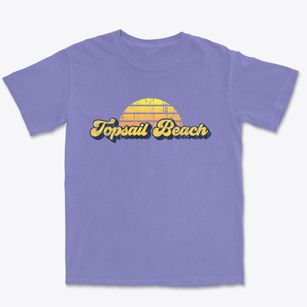 Topsail Beach North Carolina Sublime Sunset Premium Heavyweight T-shirt