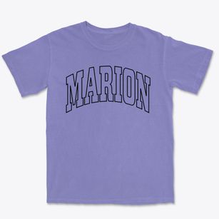 Marion Illinois Trendy Block Premium Heavyweight T-shirt
