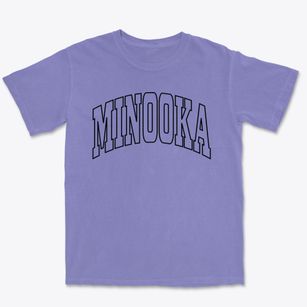 Minooka Illinois Trendy Block Premium Heavyweight T-shirt